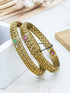 Gold plated AD bangles set of 2