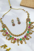 Premium Gold Plated Antique Short Necklace Set