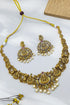 Premium Gold Plated Antique Short Necklace Set