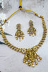 Premium Gold Plated Antique Short Necklace Set
