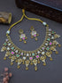 Gold Plated Heritage collection Necklace Set with real kundan and kempu stones