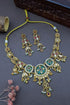 Gold Plated Heritage collection Necklace Set with real kundan and kempu stones