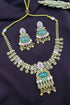 Gold Plated Heritage collection Necklace Set with pachi kundan and kempu stones