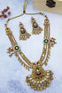 Gold Plated Heritage collection Necklace Set with real kundan and kempu stones