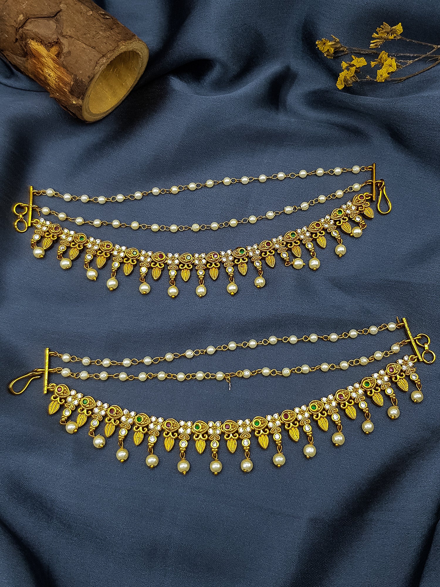 Premium Gold Plated Maatil with pearl drop