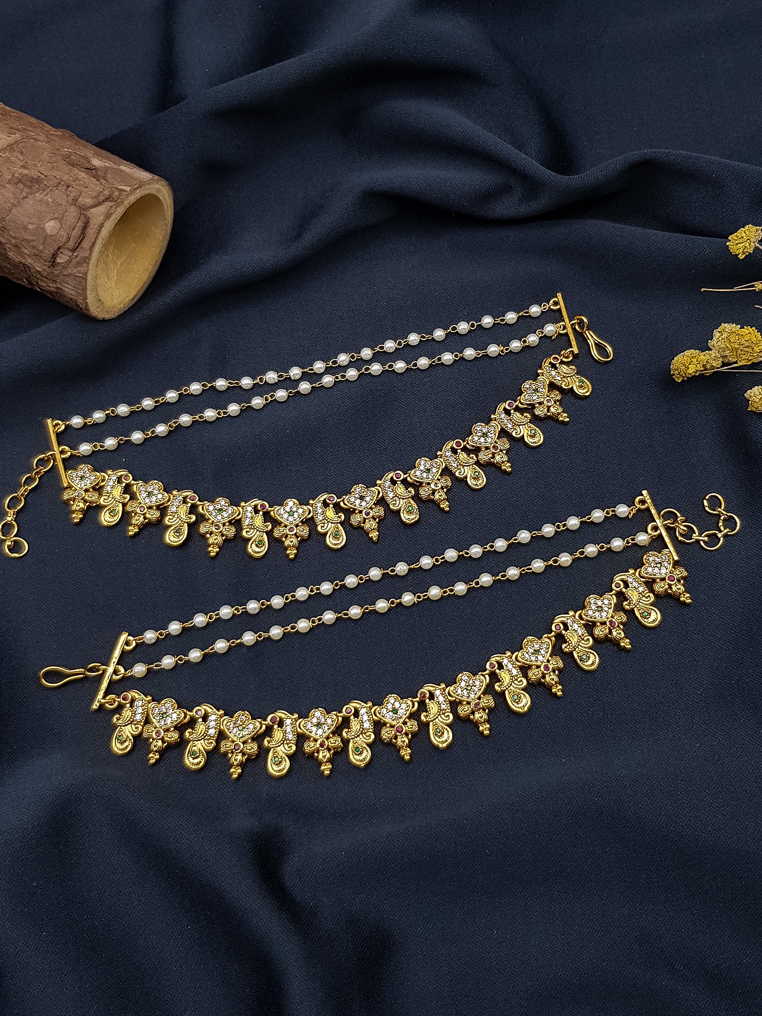 Premium Gold Plated Maatil with pearl drop