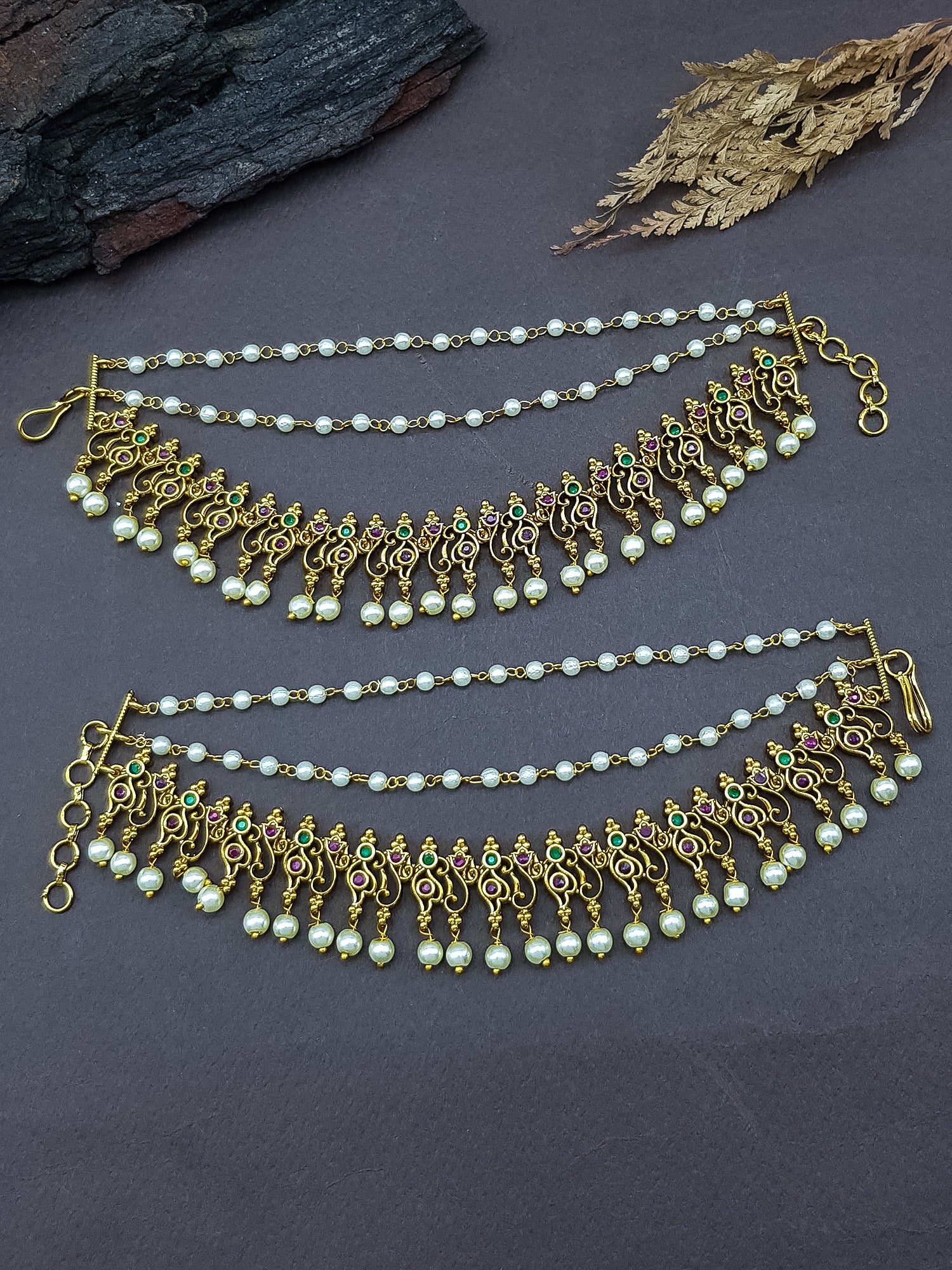 Gold Plated Premium Antique Bridal Maatil