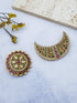 Gold Plated CZ Hair Moon Hair accessories suraj chand