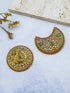 Gold Plated CZ Hair Moon Hair accessories suraj chand