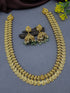 Gold Plated Long Kasu Laxmi Necklace Haram Set