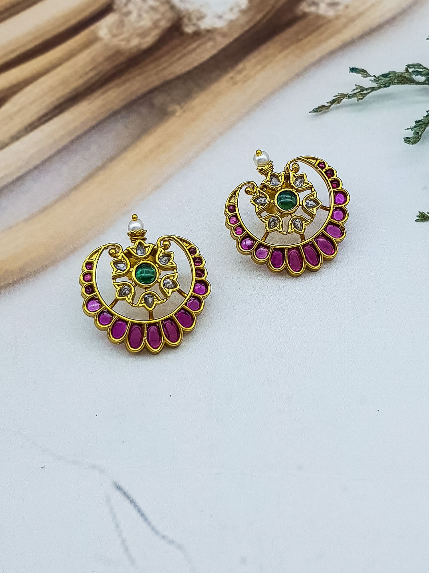 Premium gold plated CZ Studs / earrings