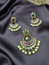 Gold Plated Premium CZ Pendant Set with Earrings