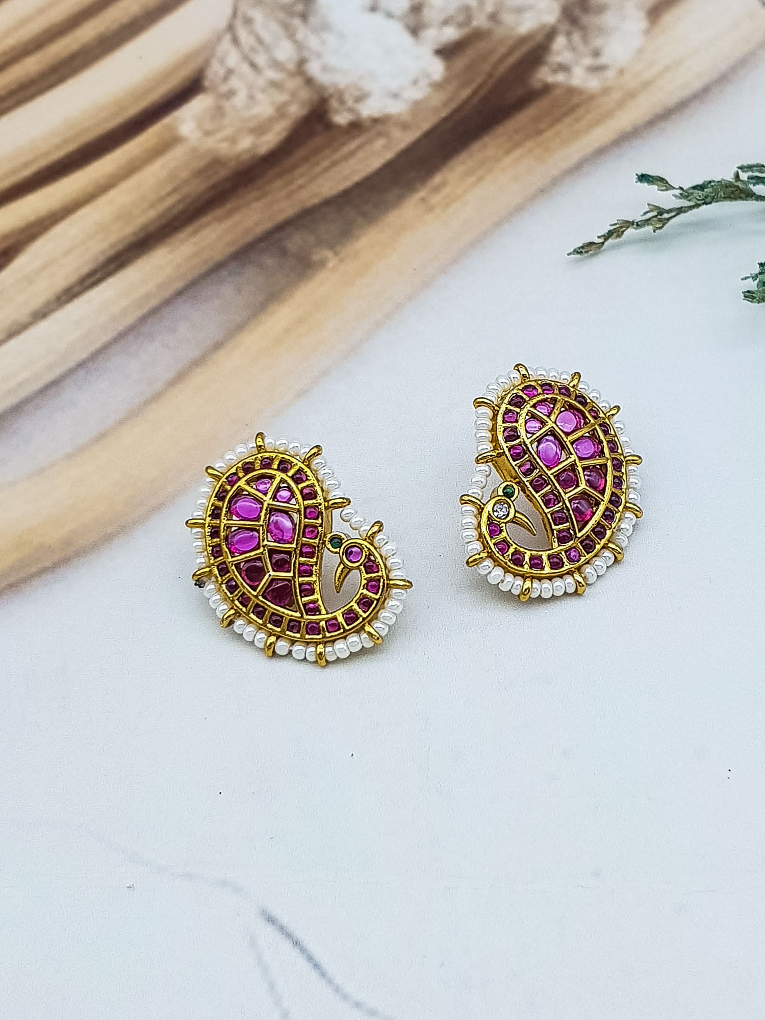 Premium gold plated CZ Studs / earrings