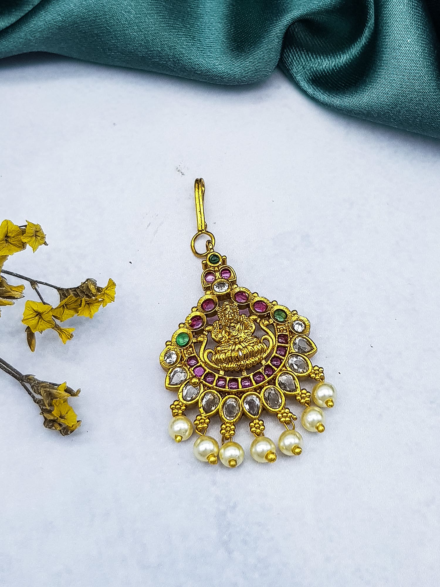 Gold Plated Premium CZ Tikka