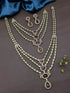 Gold Plated Ruby RED Combo AD Necklace Set short/long
