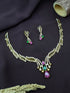 Premium Gold Plated CZ Neklace Set