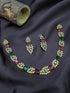 Premium Gold Plated Short CZ Necklace Set