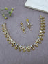 Premium Gold Plated Short CZ Necklace Set