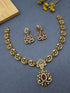 Premium Gold Plated Short CZ Necklace Set