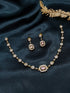 Premium Gold Plated Short CZ Necklace Set