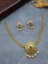 Premium Gold Plated Short CZ Necklace Set
