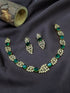 Premium Gold Plated Short CZ Necklace Set