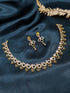 Premium Gold Plated Short CZ Necklace Set