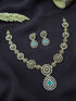 Premium Gold Plated Short CZ Necklace Set