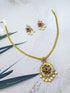 Premium Gold Plated Short CZ Necklace Set