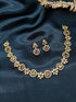 Premium Gold Plated Short CZ Necklace Set