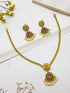 Premium Gold Plated Short CZ Necklace Set