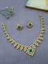 Premium Gold Plated Short CZ Necklace Set