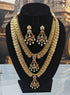 One Gram Gold Plated Kasu Combo Set with Kempu Pendant
