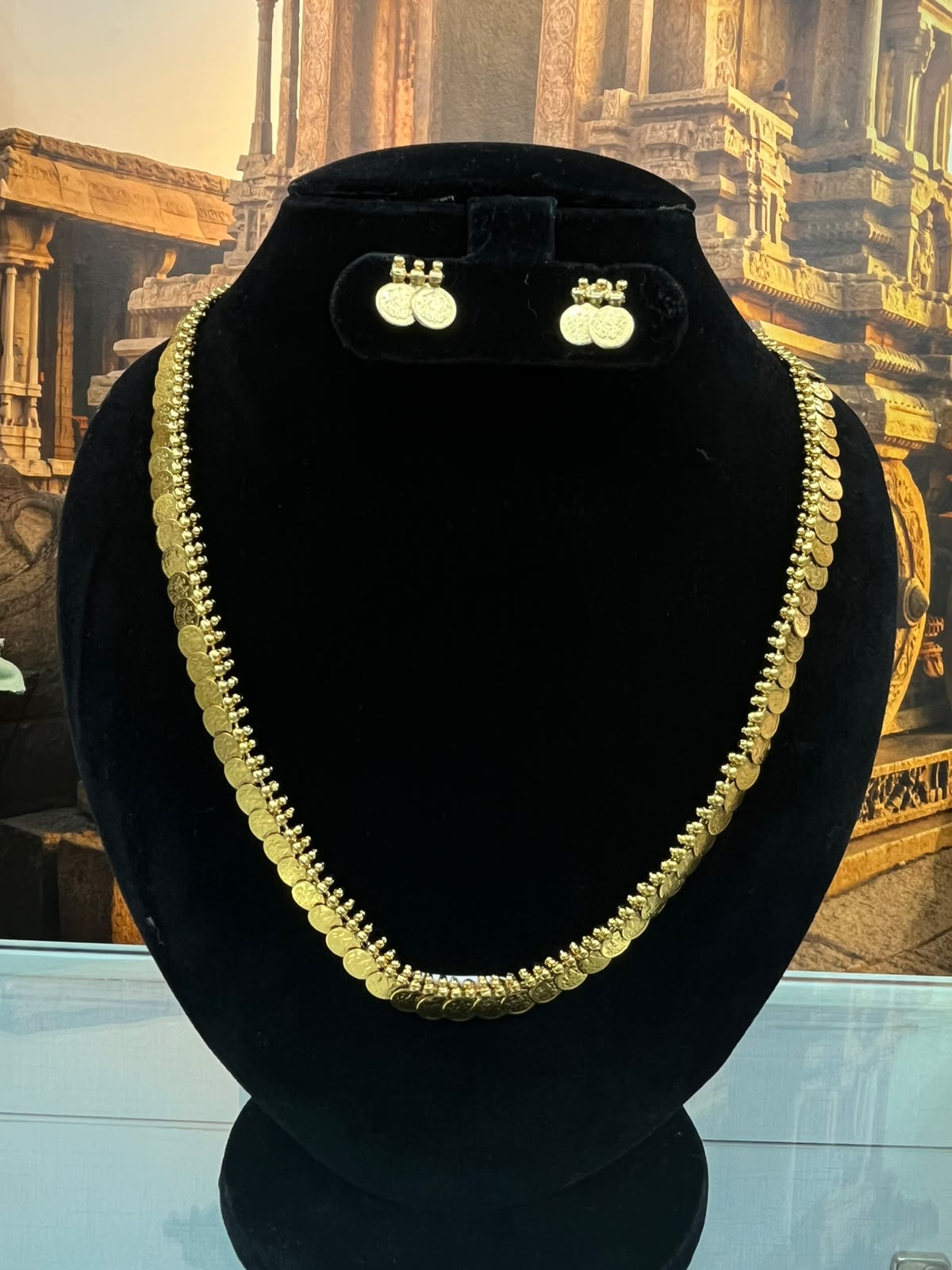 Premium kasu Long necklace Set