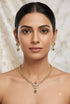 Premium Half CZ Necklace Set