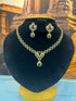 Premium Half CZ Necklace Set