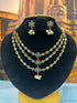 premium 3 layers CZ Short Necklace Set