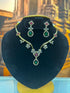 Premium Multicolour CZ Necklace Set pipe type