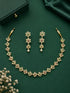 Premium Half CZ Floral Multicolour Necklace Set