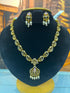 premium CZ Medium necklace set with pink stones