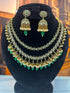 2 layer Victorian Polish Mossannite Necklace Set