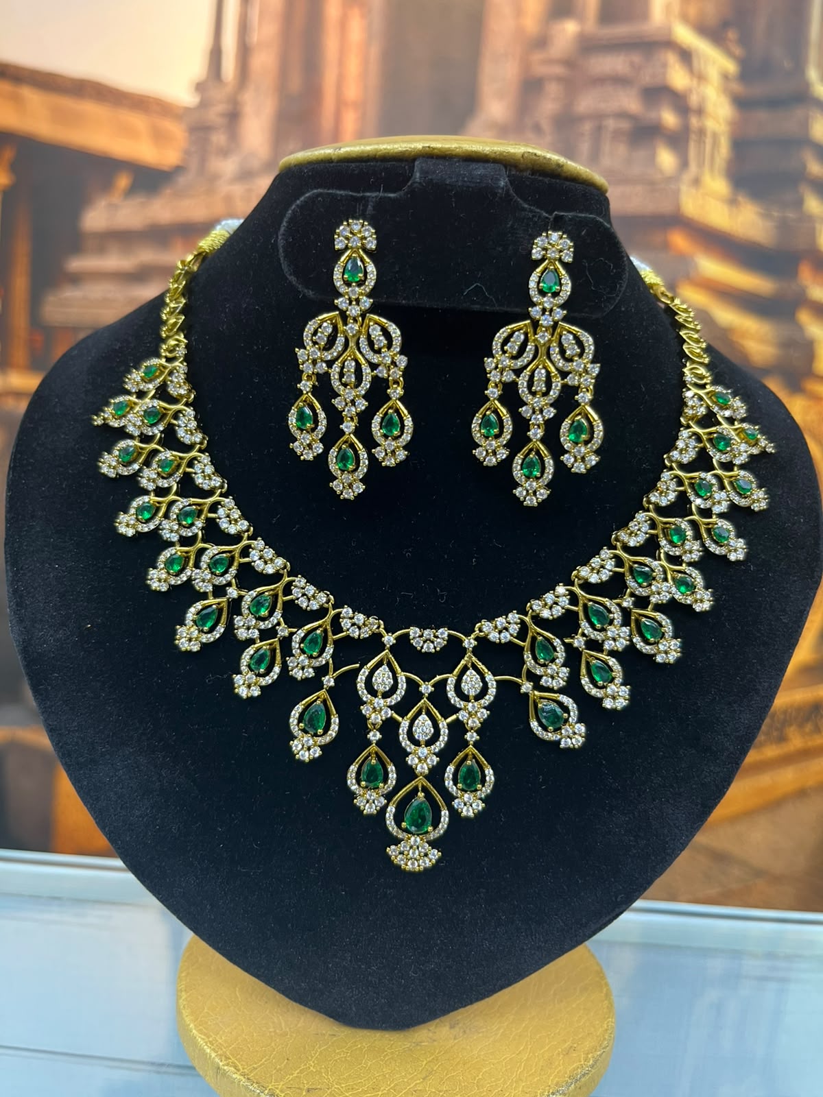 Delicate Short CZ Necklace Set