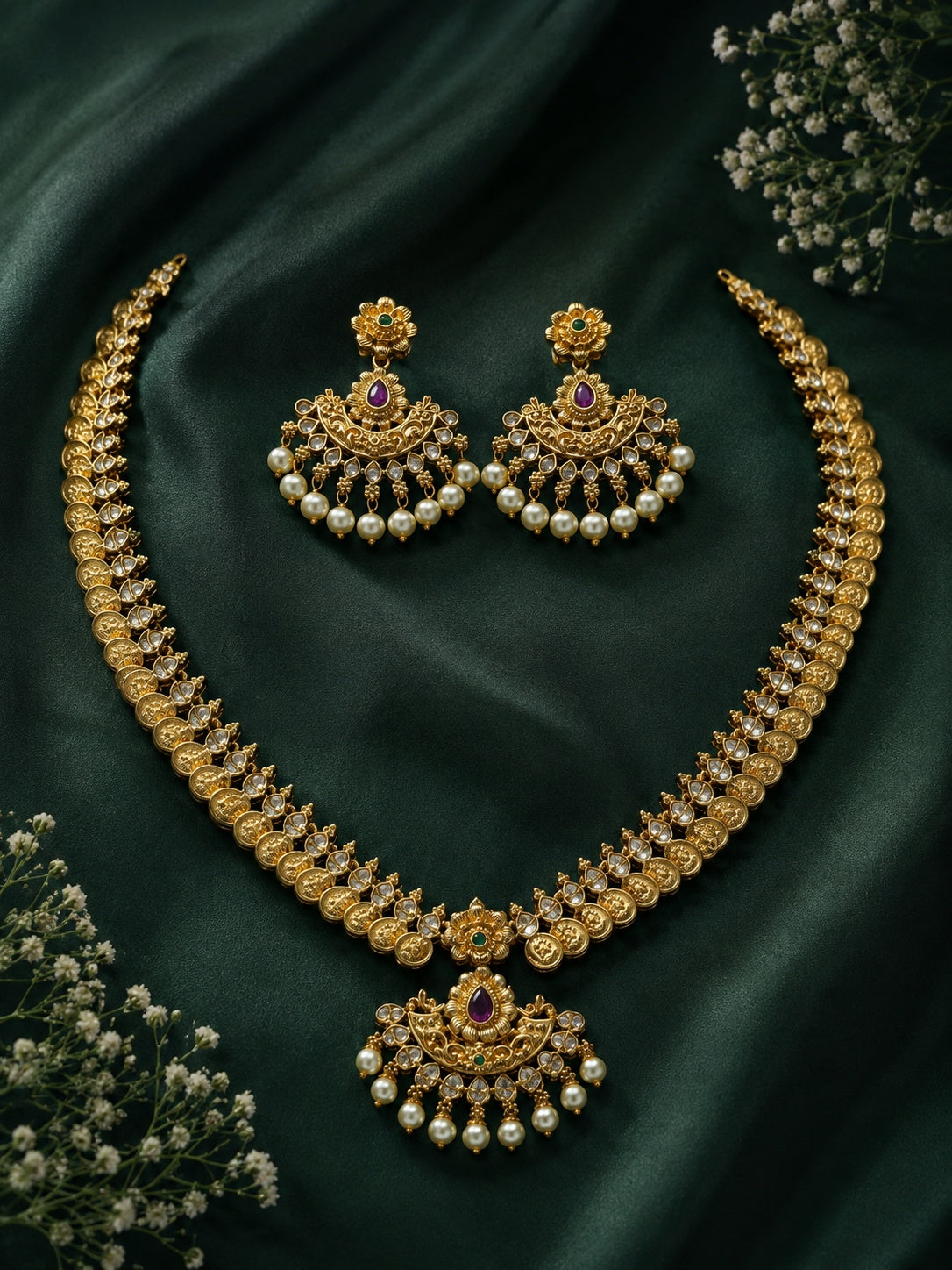 Antique Kasu Combo Necklace Set