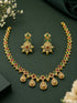 Long AD Necklace Set Antique Finish