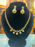 Long AD Necklace Set Antique Finish