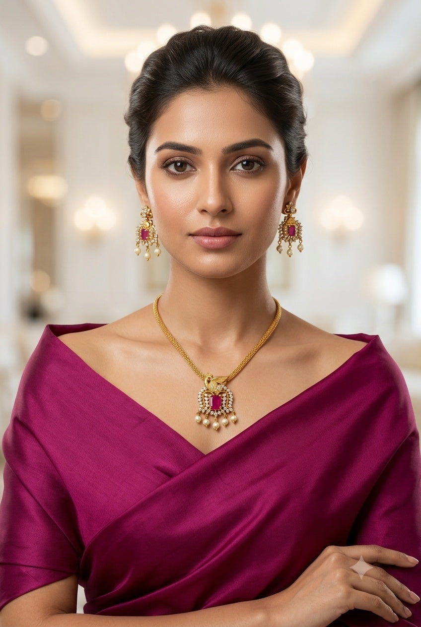 Simple AD Short necklace Set