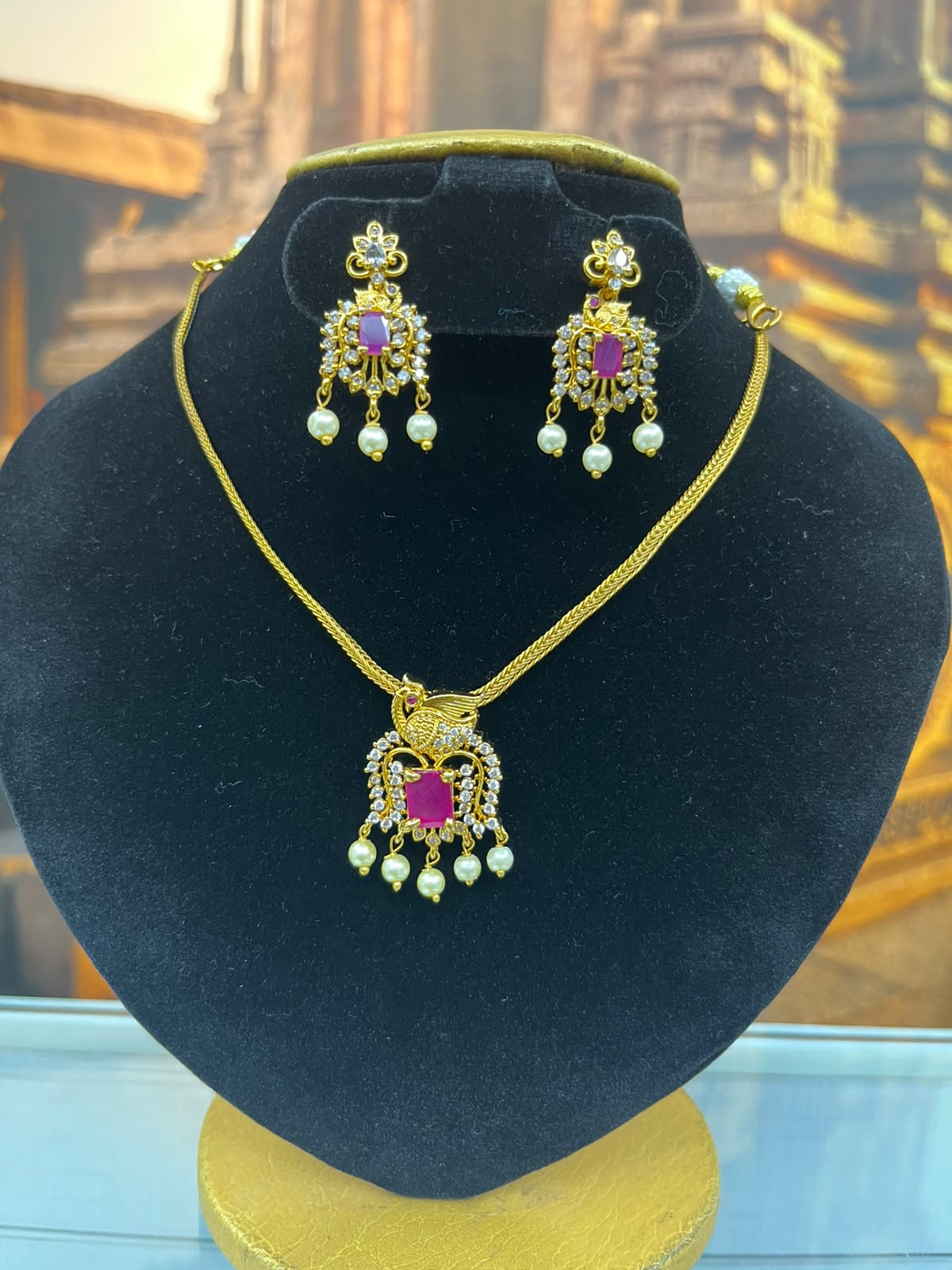 Simple AD Short necklace Set
