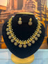 AD Short necklace Set with Antique Finish