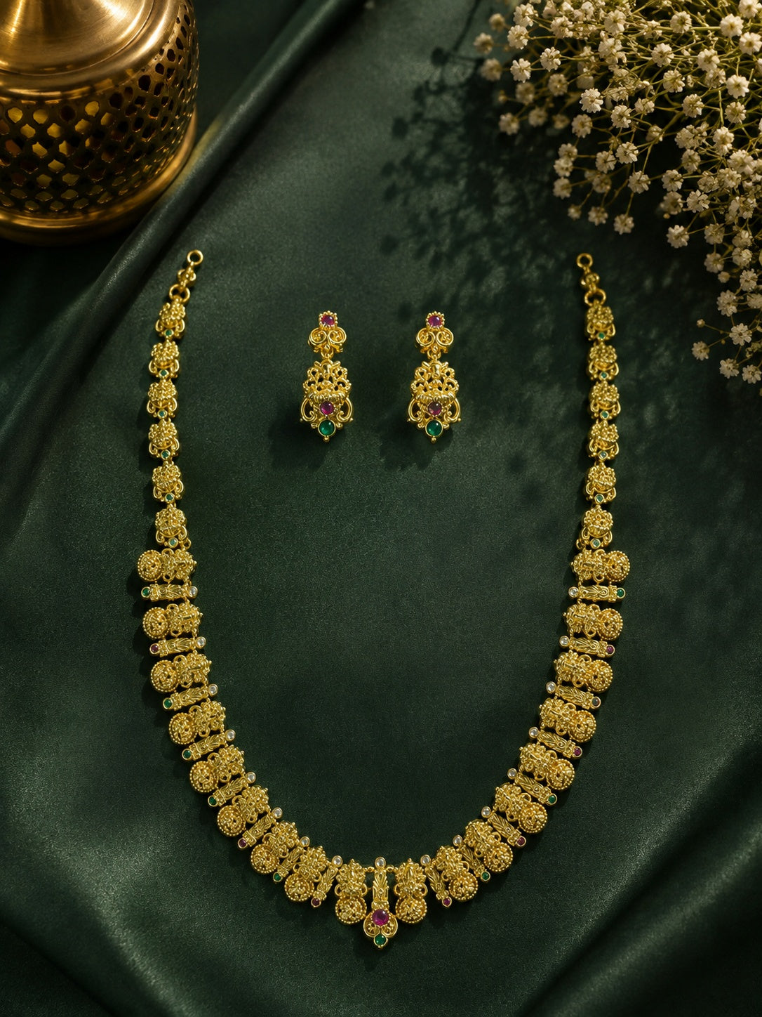 Long Antique Necklace Set