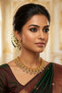 AD Short necklace Set with Antique Finish